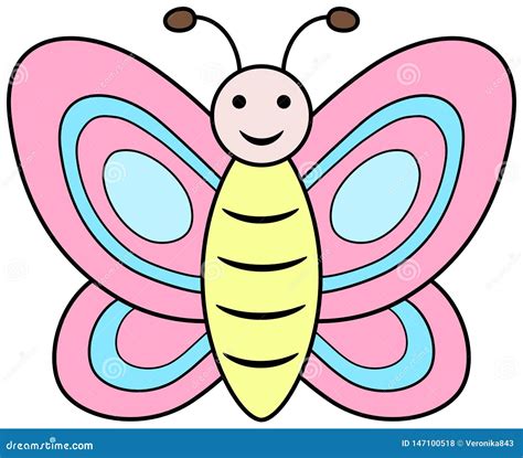 Butterfly Clipart Blue Wings 2 Stock Photography | CartoonDealer.com ...