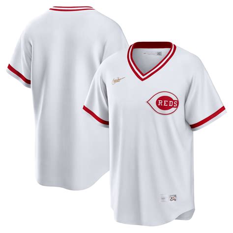 Men's Nike White Cincinnati Reds Home Cooperstown Collection Team ...