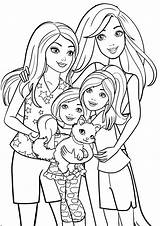 Coloring Pages Printable Barbie sketch template