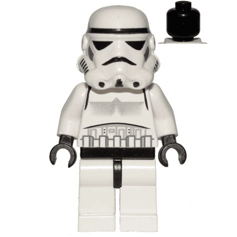 LEGO Star Wars Stormtrooper (Black Head) Minifigure - Walmart.com ...