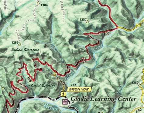 Red River Gorge Backpacking Map