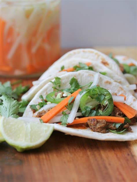 Vegan Banh Mi Tacos