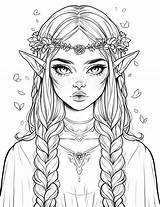 Free Printable Girl Elf Coloring Pages  Sheet Printables sketch template