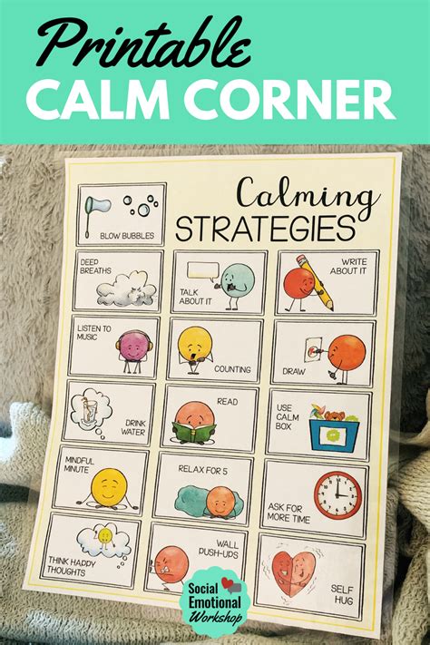 Calm Corner Printables for the Classroom or Home | Social emotional ...