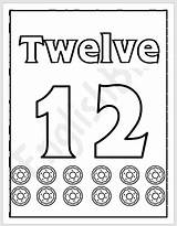 Number 12 Coloring Page For Kids  EnglishBix sketch template
