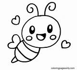 Bee Coloring Pages  Free Printable sketch template