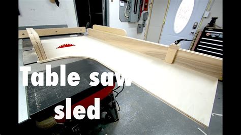 Table saw crosscut Sled - YouTube