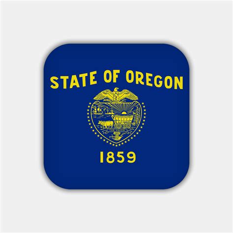 Oregon state flag. Vector illustration. 12203976 Vector Art at Vecteezy