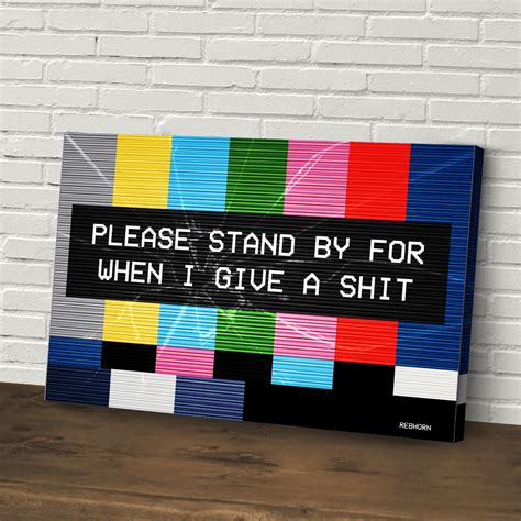 Please Stand By Canvas Wall Art – REBHORN DESIGN