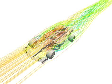 Aerodynamics of a F1 Race Car by Milad_Mafi | SimScale