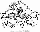 Casino Coloring Tattoo Pages sketch template