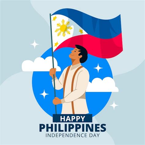 Free Vector | Flat philippine independence day illustration