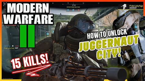 MW2 Juggernaut city | How to unlock a juggernaut | 15 Killstreak ...