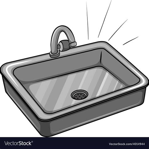 A kitchen sink Royalty Free Vector Image - VectorStock