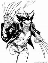 X Men Wolverine Running Coloring Page Printable sketch template
