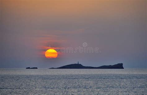 Ibiza sunset stock image. Image of mediterranean, ocean - 109941663