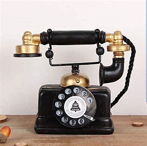 Large Creative Retro Decorative Phone Model Telephone Wall Decor, Vintage Rotary Telephone Decor ...