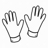 Gloves Coloring Pages sketch template