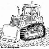 Free To Print A Working Bulldozer Coloring Page  For Kids sketch template