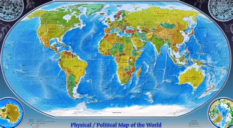 Physical Map Of The World