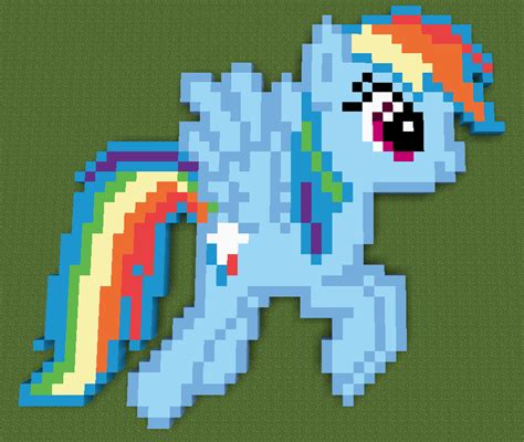 Minecraft Rainbow Dash Pixel Art by Kevinerino on DeviantArt