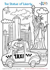 The Statue Of Liberty Coloring Page Free Printable Worksheet For Children sketch template