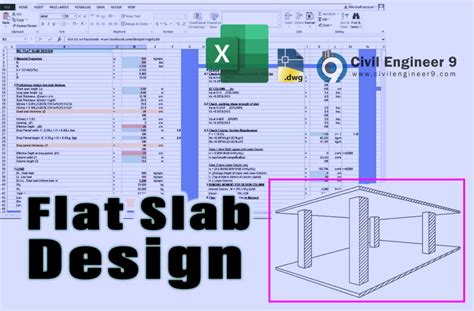 Flat Slab Design Excel Sheet & Reinforcement Details