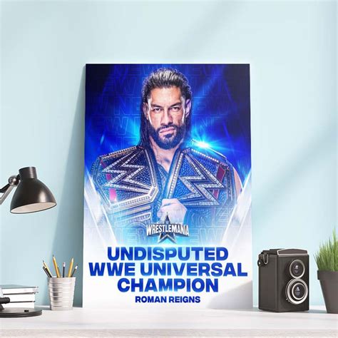 Roman Reigns Undisputed WWE Universal Champion Poster Canvas - REVER LAVIE