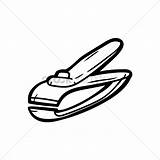 Drawing Nail Clipper Sketch Coloring Page sketch template
