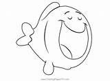 Big Blue Fish From Bubble Guppies Coloring Page For Kids  Free sketch template