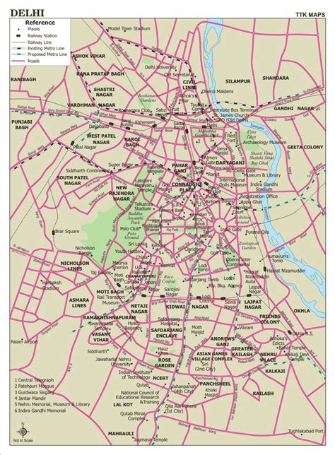 Delhi City Map - MapSof.net