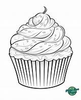 Cupcake Coloring Pages With Sprinkles sketch template