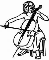 Cello Coloring Pages  Free Printable For Kids sketch template