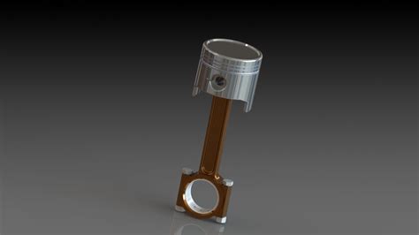 Custom Piston Design 3D model | CGTrader