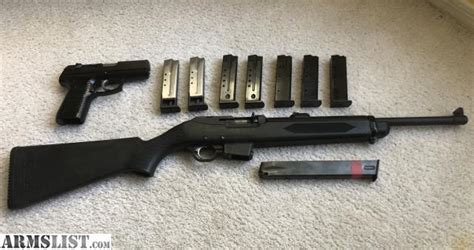 ARMSLIST - For Sale: Ruger 9mm pistol rifle combo set