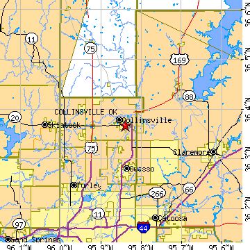 Collinsville, Oklahoma (OK) ~ population data, races, housing & economy