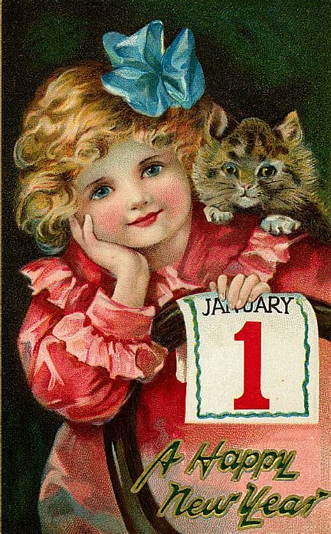 Cute and Beautiful Vintage New Year's Postcards ~ vintage everyday