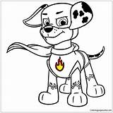 Super Pup Marshall Paw Patrol Coloring Page  Patrulla Canina sketch template