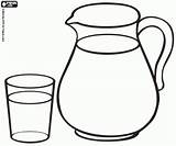 A Glass And jug With milk coloring Page Printable Game sketch template