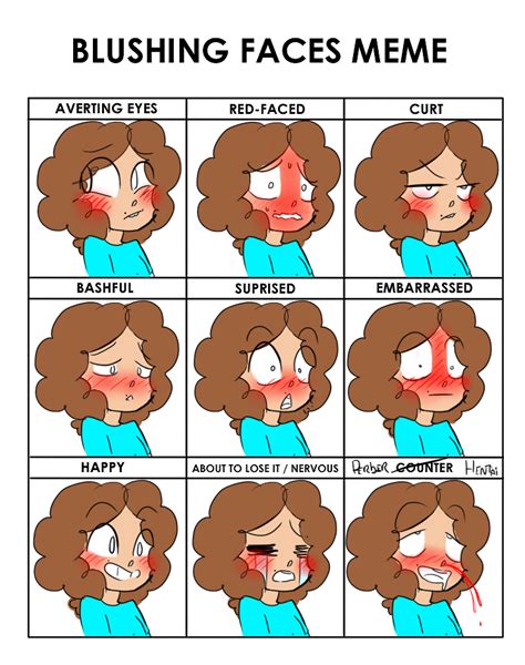 Great! :D now I know how to do all my blushing faces! | Cartoon style drawing, Art style ...