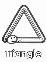 Triangle Coloring Page Preschool sketch template