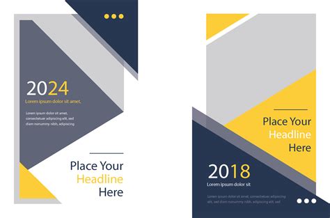Abstract yellow business flyer template - The Great India Shop