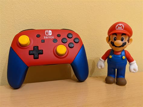 Custom Pro Controller for my Mario Red & Blue Switch : Mario