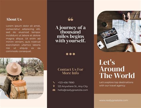 Free, Printable, Customizable Travel Brochure Templates, 44% OFF