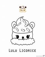 Lulu Licorice Num Noms Coloring Pages Series 1  Free Printable sketch template