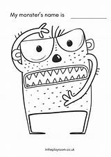 Free Printable Monster Coloring Pages And Activities For Kids  In The sketch template