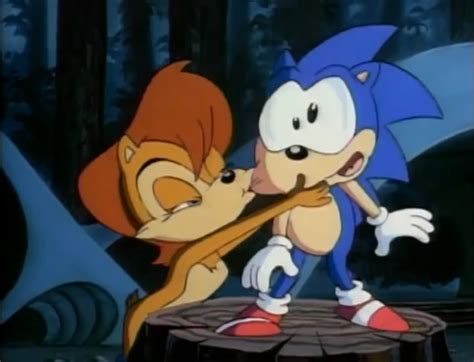 Sonicand Sally kiss sonic by Darkramiess on DeviantArt