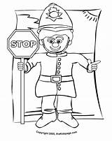 Police officer coloring Pages To Download And Print For free sketch template