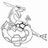 Coloring Pages Rayquaza sketch template