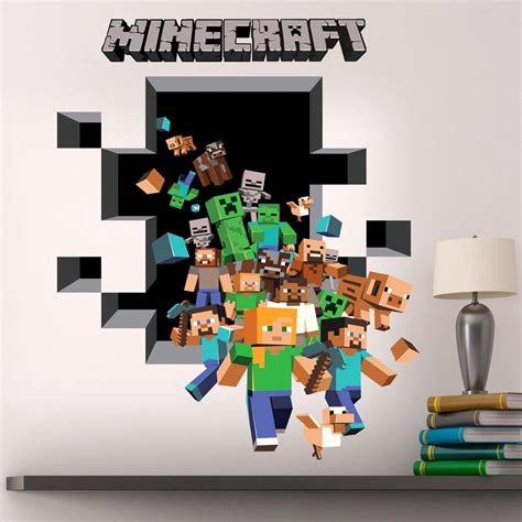 Portal Into Minecraft - 3D Plak Poster | bol.com